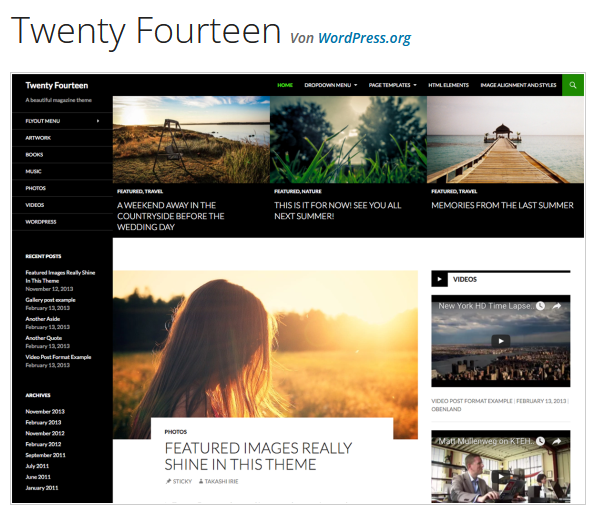 WordPress Theme Twenty Fourteen