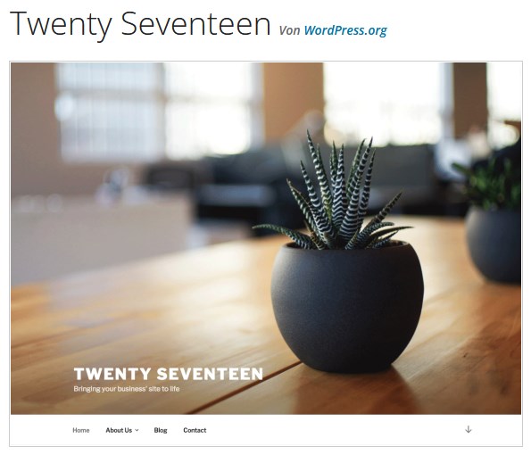 WordPress Theme Twenty Seventeen