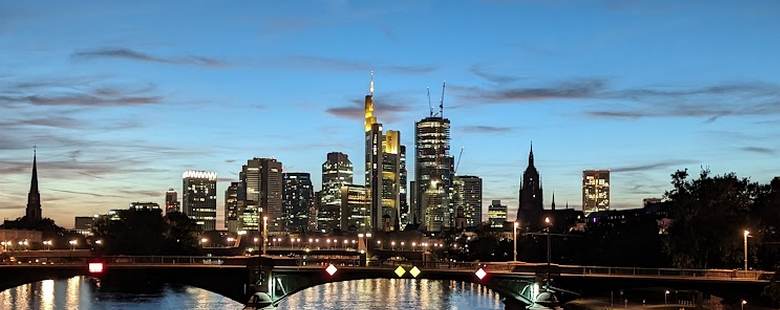 Frankfurt-Skyline als Portfolio-Website